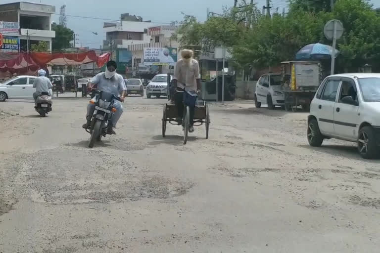 Road condition in Rupnagar city