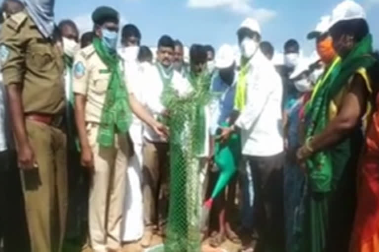 MLA Chittem Ram Mohan reddy 6th Term Harithaharam programme started at Makthal in Narayanapeta district