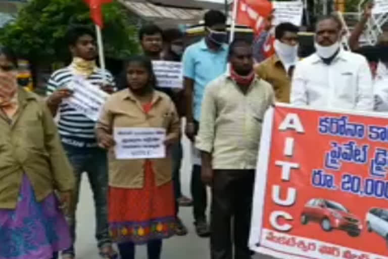 taxi drivers protest i