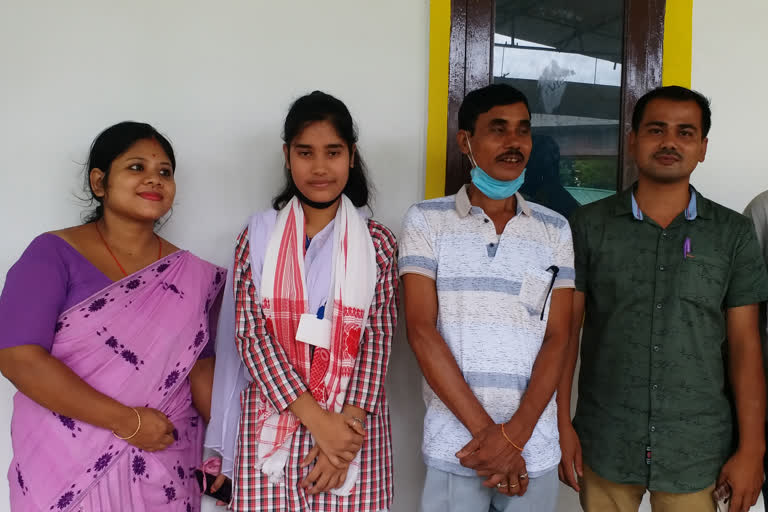 prapti baruah from golaghat secured 8th position in h.s final exam