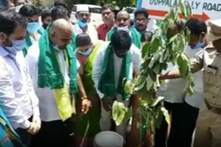 mla bhupalreddy started haritha haram program in nalgonda