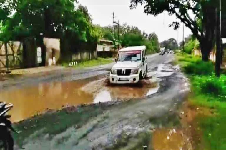 Bad condition of road