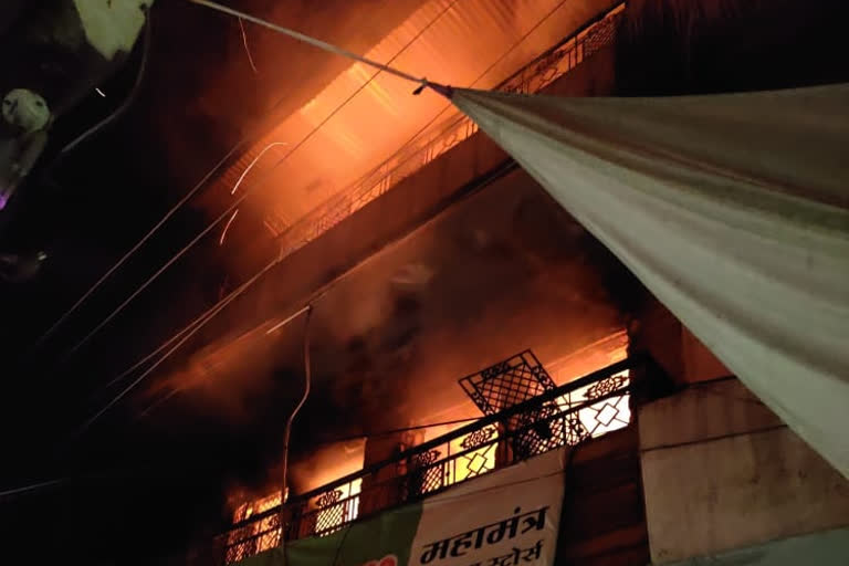 balotra news, Grocery store fire, fire brigade