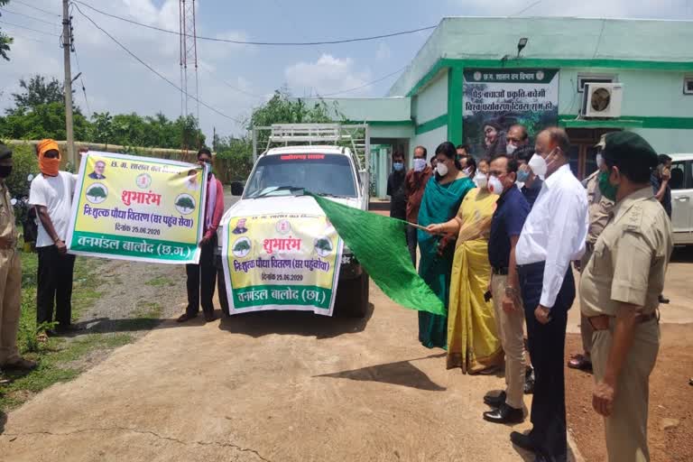 anila bhediya inaugrated free plant delivery programme