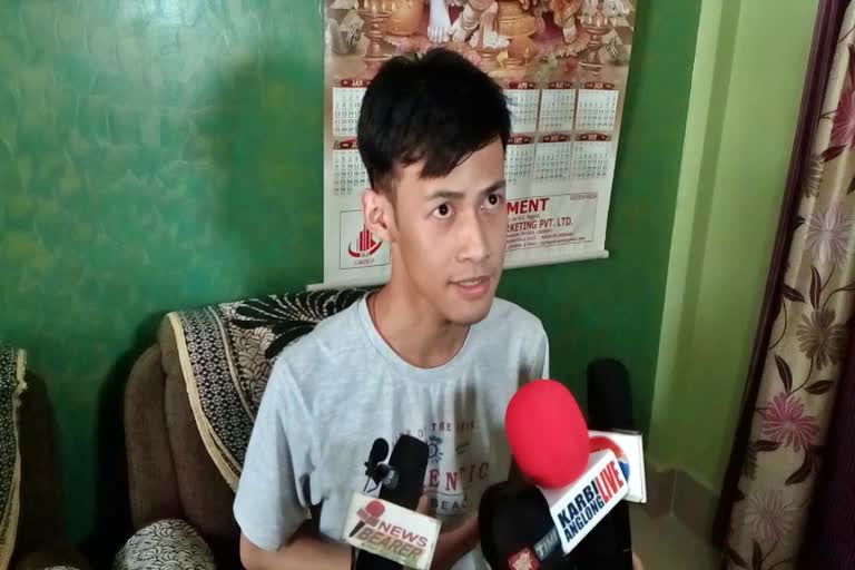 Utpal raj secured 9th position in science stream hs final examination 2020 dima hasao assam etv bharat news