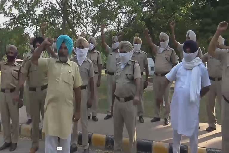 faridkot, ex-army man,protest,PESCO