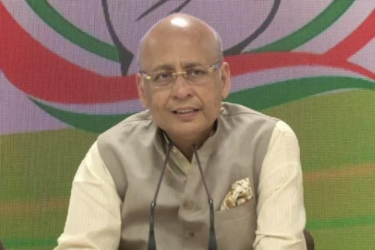 Congress leader Abhishek Singhvi