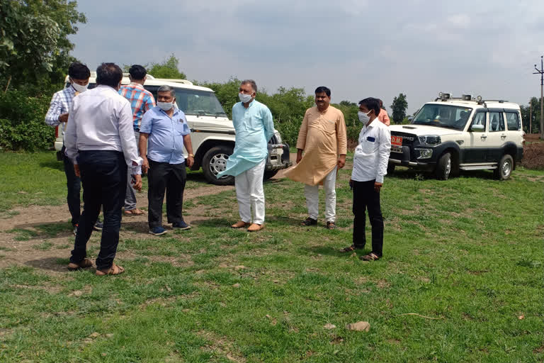 MLA inspected the site for housing construction