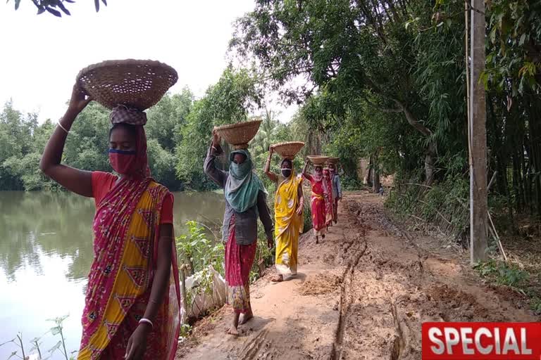 পাননি 100 দিনের কাজ, চরম আর্থিক সংকটে ভিন রাজ্য থেকে ফেরা শ্রমিকরা