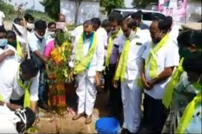 mla gandra venkata ramanareddy participated in haritha haaram