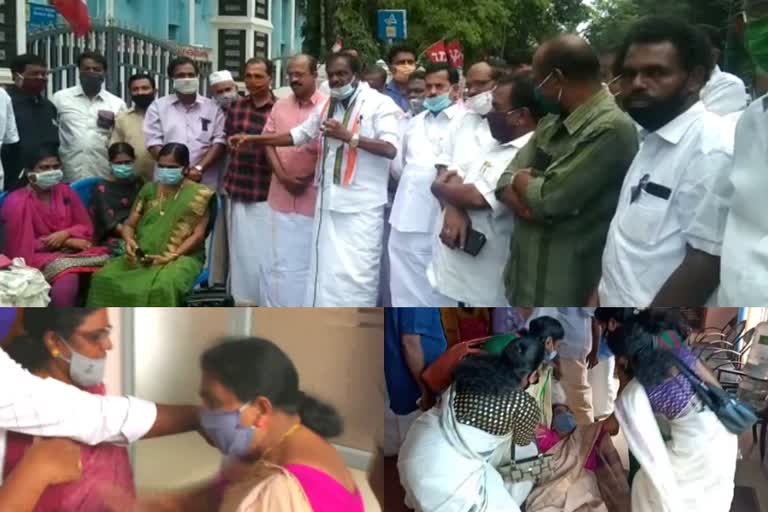 udf strike  blackday  neyyatinkara  thiruvananthapuram  നെയ്യാറ്റിൻകര നഗരസഭ  തിരുവനന്തപുരം