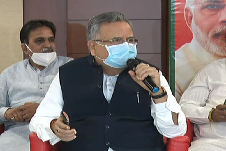 raman singh said no oppose to buying cow dung at raipur