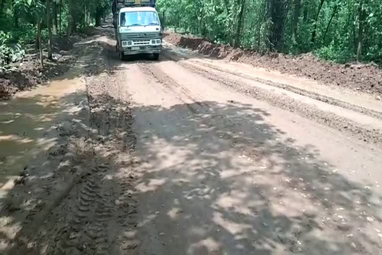 Road shabby to Palighat-Raigarh