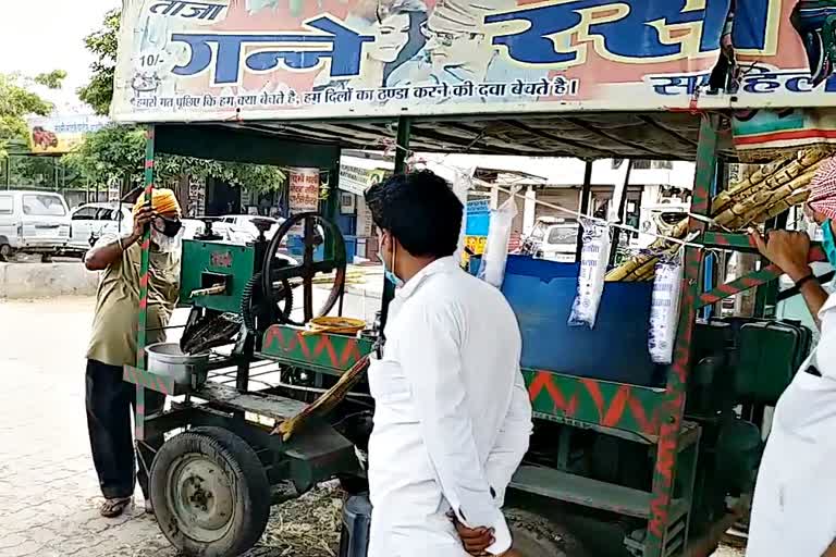 Corona effect on sugarcane juice,  alwar news