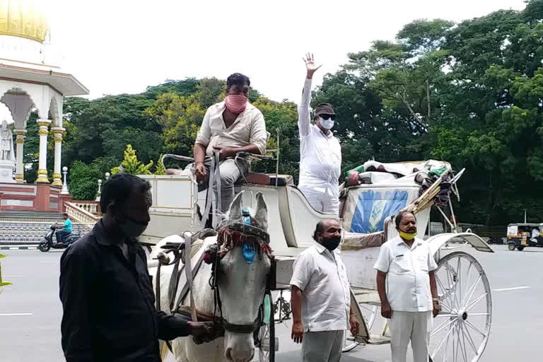 Vatal Nagaraj Protest Against Fuel price Hike