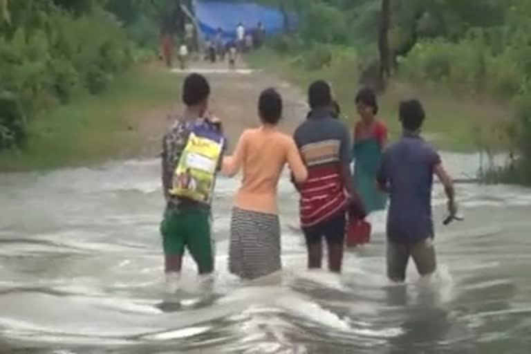 Flood At Hojai