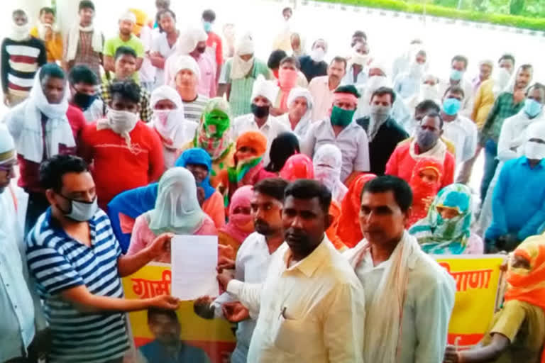 Rural cleaning workers protest in nuh