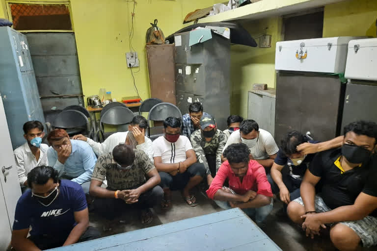 arrested 13 accused of gambling