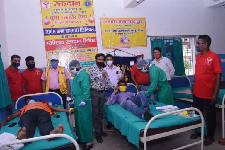 Blood donation camp organized in dhanbad