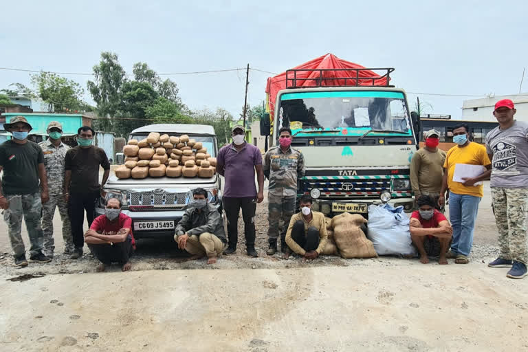 Four people of Madhya Pradesh arrested for smuggling cannabis