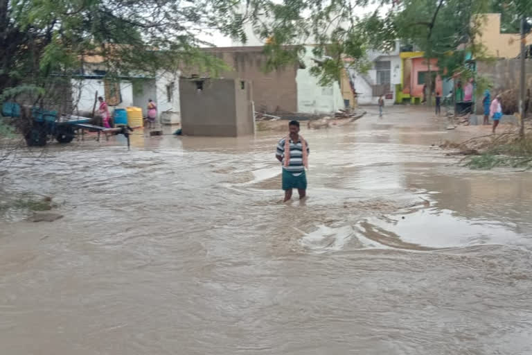 heavy rain fall in tadipatri constituency ananthapuram district