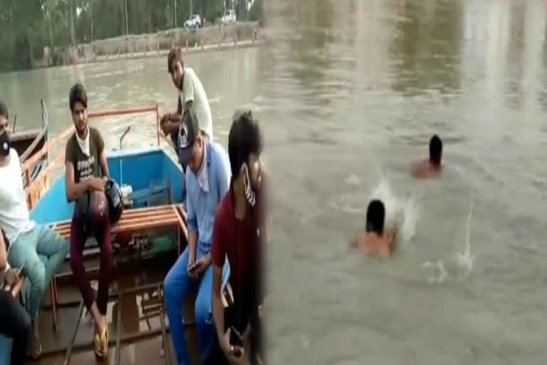 Person drowned in Gang Canal in Muradnagar at ghaziabad