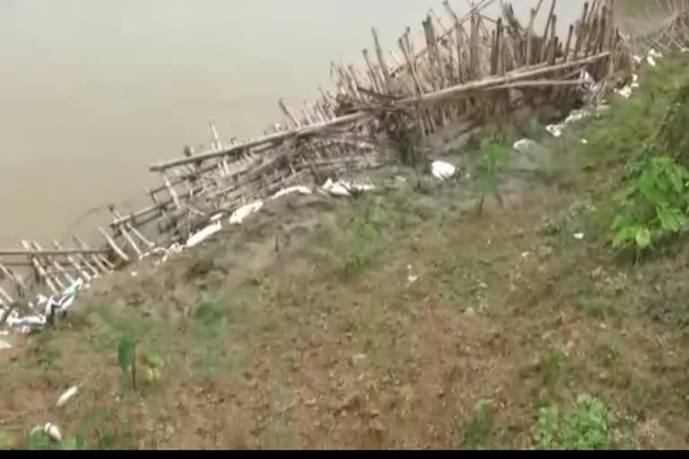 Erosion of longai river karimganj assam etv bharat news