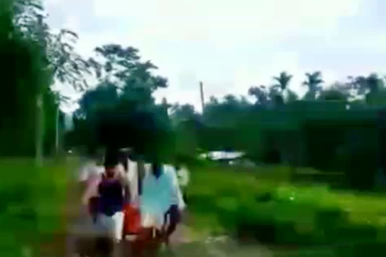 Women died due to poor condition of road golaghat assam etv bharat news