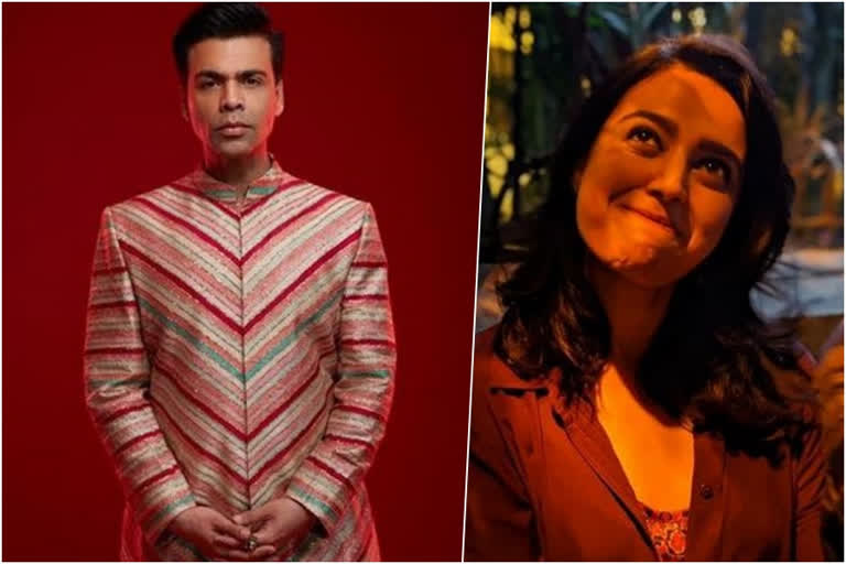 Swara Bhaskar backs up Karan Johar