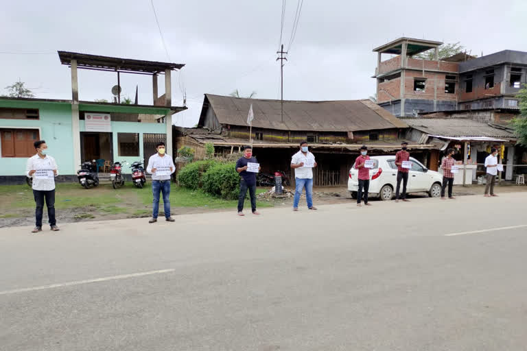 aasu protest against water resource at sivsagar