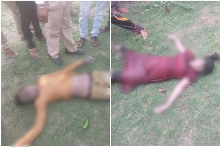 young boy and minor girl death body found in man river akola