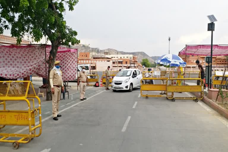 लॉकडाउन एक्शन  जयपुर की खबर  lockdown violation news  jaipur news  vehicles seized so far including fine  राजस्थान में लॉकडाउन  lockdown in rajasthan