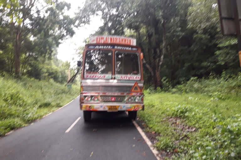 wynad  elephant  lorry driver  കാട്ടാന ആക്രമിച്ചു  സുൽത്താൻബത്തേരി  ലോറി ഡ്രൈവ\  ആശുപത്രി