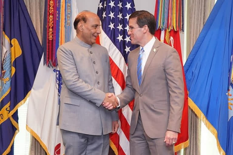 Rajnath Singh  Mark Esper  Eastern Ladakh  Galwan Face Off  ഇന്ത്യ-ചൈന സംഘർഷം  രാജ്‌നാഥ് സിംഗ്  മാർക്ക് എസ്‌പെർ  ക