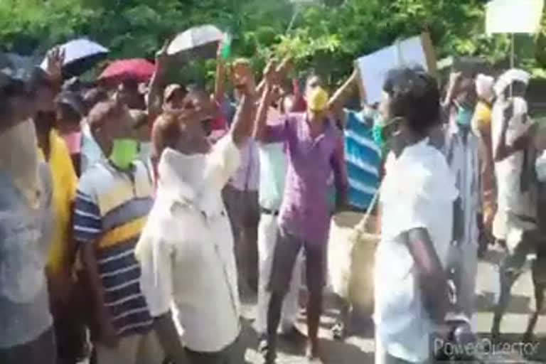 Teagarden labour protest at khumtai