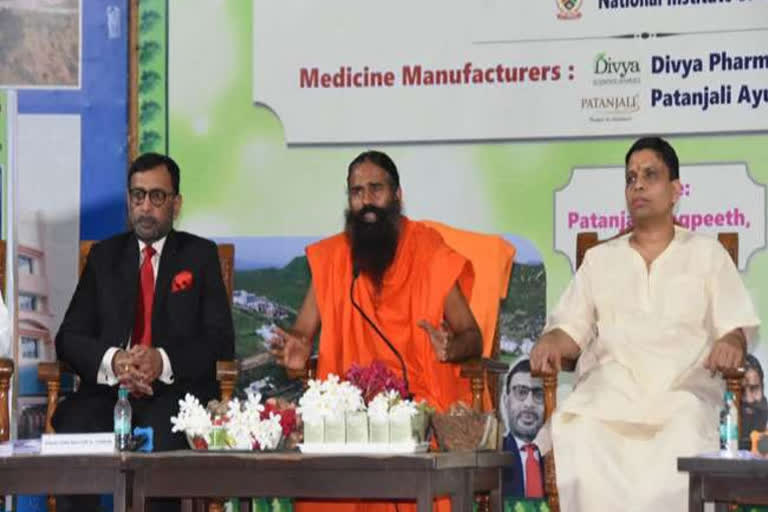 Acharya Bal Krishna  Patanjali  Coronil  COVID-19  Baba Ramdev  Coronil kit  CEO  Coronil immunity booster  കൊവിഡിനെതിരെ മരുന്നു കണ്ടെത്തിയെന്ന അവകാശവാദം നിഷേധിച്ച് പതഞ്ജലി  കൊവിഡ് 19  കൊറോണില്‍