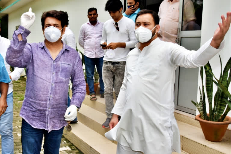 shekhar suman met tejashwi yadav in his residence in patna