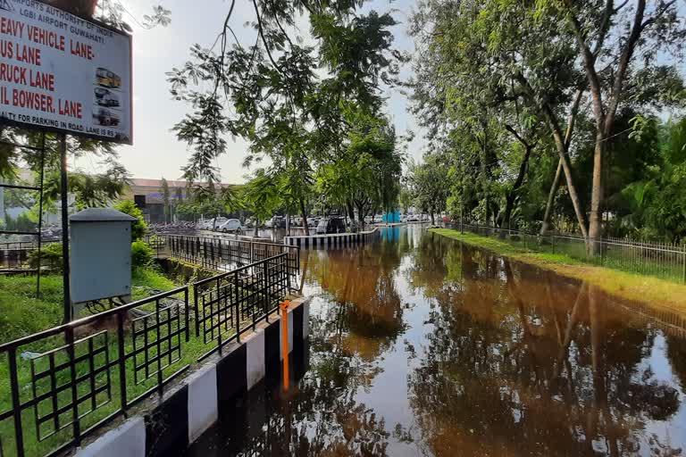 flood at Guwahati airport