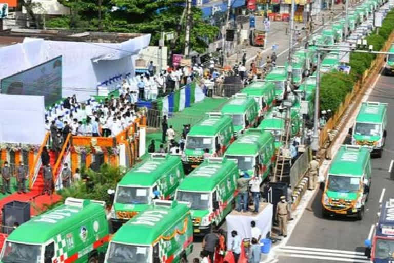 1,088 ambulances in Vijayawada