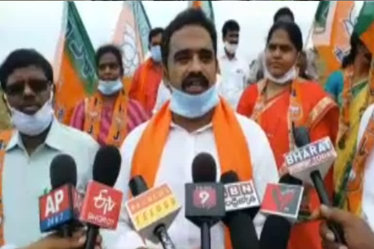 bjp leaders fired on ycp govt sanctioned lands to poor people