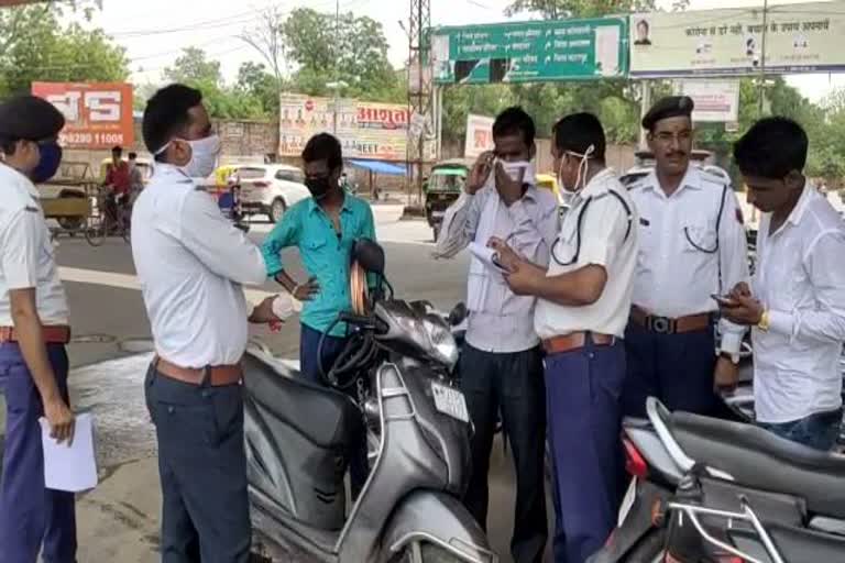 Violation of Traffic Rules, Dholpur Traffic Police News