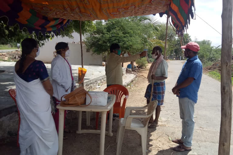 corona at gouhanahalli village