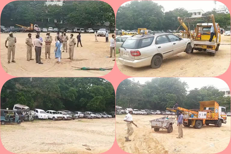 Secretariat vehicles shifting to nizam college grounds