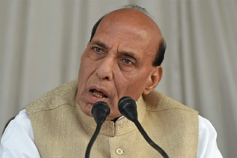 J-K Lieutenant Governor calls on Defence Minister Rajnath Singh in Delhi