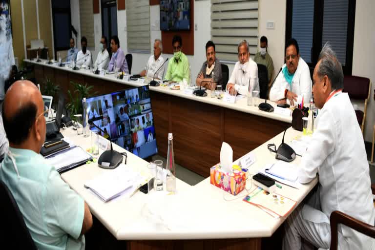 video conference of CM Gehlot, Rajasthan Corona News