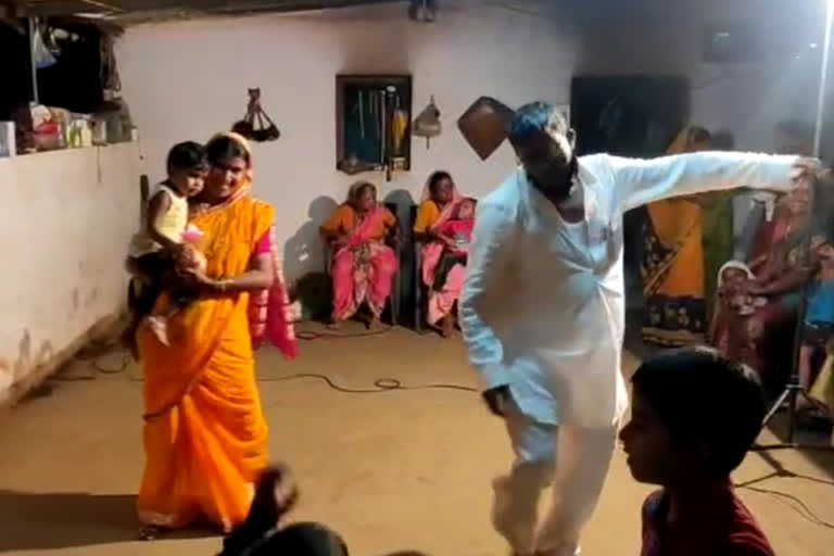 legislative council vice president narhari jirwals sambal dance in his sons wedding at nashik