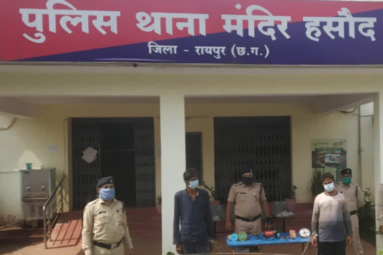 Two interstate accused arrested for trying to steal ATM in raipur