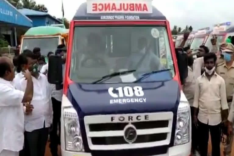 Andhra Minister launches new 108, 104 ambulances in Machilipatnam