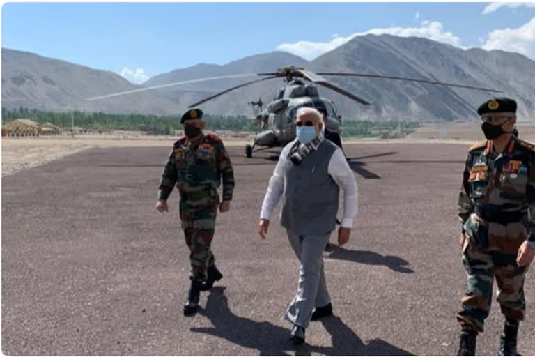 narendra modi in ladakh