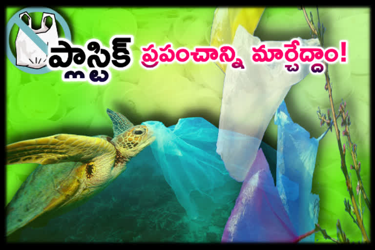 international-plastic-bag-free-day etv bharat telugu story